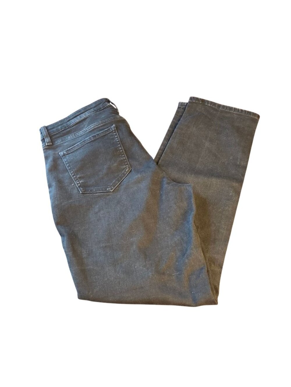 JAG Carter Girlfriend Jeans Black/Dark Gray Mid Rise Relaxed Tapered Denim Size